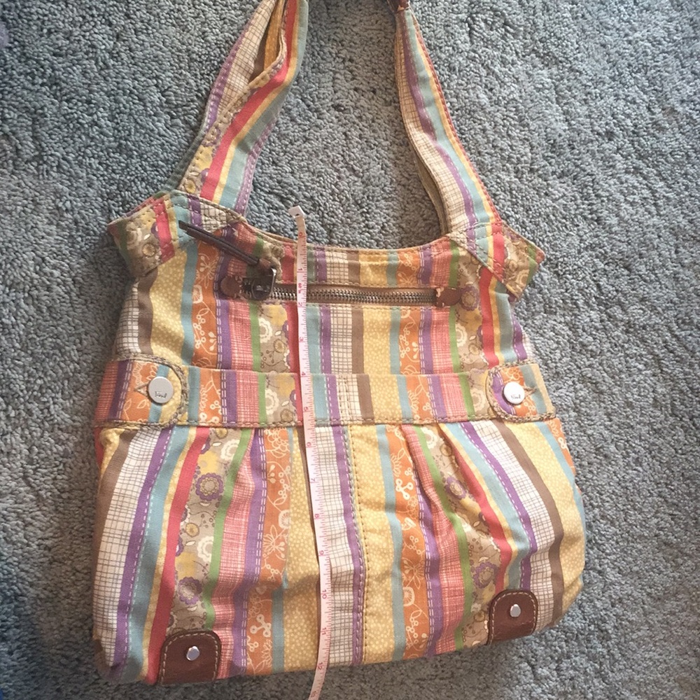 Fossil Canvas Multicolored Handbag - image 2